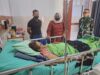 BENTUK KEPEDULIAN, DANBRIGIF 8/GC DAN KETUA PERSIT KCK CABANG XI BRIGIF 8 PD II/SRIWIJAYA JENGUK ANGGOTA PERSIT YANG SAKIT