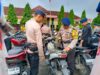 Penertiban Knalpot Brong dilingkungan Personel Batalyon C Pelopor Satbrimob Polda Sumsel