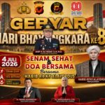 FRIC Gelar Gebyar Hari Bhayangkara ke-80 di Kuningan, Hadirkan Senam Sehat dan Doa Bersama