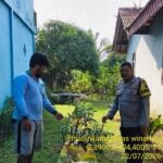 Bhabinkamtibmas Polsek Banyuasin III Ajak Warga Desa Santan Sari Dukung Program Pekarangan Pangan Bergizi