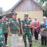 Dandim 0402/OKI Tinjau Pembangunan MCK, Sumur Bor dan Jembatan Penghubung di Desa Tebedak