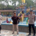 Berikan Rasa Aman Bagi Pengunjung Polsek Rangkasbitung Polres Lebak Patroli Objek Wisata Kolam Renang