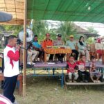 Bhabinkamtibmas Polsek Muara Kuang Hadiri Pembukaan Pordes HUT ke-81 Kemerdekaan RI di Desa Nagasari