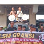 Aksi Damai di Kejari Palembang, GRANSI Tuntut Transparansi Pengelolaan Dana Hibah KONI