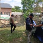 Polsek Tulung Selapan Bongkar Lapak Sabung Ayam di Pulau Beruang