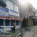 Anggota Polsek Rangkasbitung Polres Lebak Rutin Giat Patroli Ke Gereja Bethel di Jalan Sunan Kalijaga