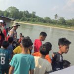 Semarak HUT RI KE 81 Kapolsek Muara Kuang hadiri pembukaan lomba perahu Bidar Antar dusun Di Desa Nagasari Kec. Muara Kuang Oi.