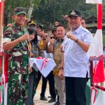 Kerja Nyata TNI, Jembatan Gantung Merah Putih Hadir untuk Warga Sukasejati