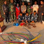 Polsek Banyuasin I Ungkap Pencurian Kabel Pertamina, Tiga Pelaku Diamankan