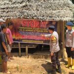 “Cegah Karhutla, Personel Polda Sumsel Sisir Lahan Rawan di Muba”
