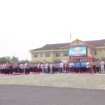 Di Tengah Cuaca Kering, Polres OKI Gelar Sholat Istisqa dan peringatan Maulid Nabi Muhammad SAW