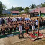 Kapolsek muara kuang sholat lstisqo berjamaah, Bersama masyarakat memohon Turunnya hujan