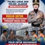 Polres Lebak Tegaskan Kehadiran Personel untuk Melayani dan Mengamankan Penyampaian Pendapat di Muka Umum