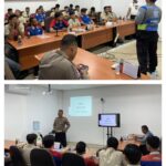 Sinergi Polri dan Dunia Usaha, Unit Lantas Polsek Selebar Gelar Sosialisasi Safety Riding di PT Indomarco Prismatama