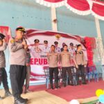 Mahasiswa S2 STIK-PTIK Bersama Polsek Pulau Rimau Edukasi Bahaya Karhutla dan Bagikan Masker kepada Masyarakat