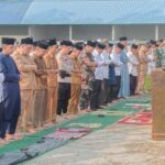 Kapolsek Muara Kuang Hadiri Sholat Istisqo Berjamaah di Ponpes Darul Iman
