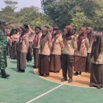 Babinsa Setu Bentuk Mental Pelajar, Siswa SMA Widya Nusantara Digenjot Latihan PBB