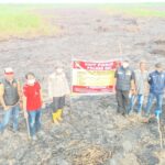 Polres OKI Buru Jejak Api di Ulak Kemang Baru, Labfor Ambil Sampel Abu