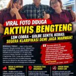 BEREDAR FOTO DIDUGA AKTIVIS BENGKULU TENGAH BERSAMA DUA PEREMPUAN, LSM COBRA-GOLBE DESAK KLARIFIKASI