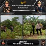 Perkuat Program Asta Cita Presiden RI, Bhabinkamtibmas Banyuasin II Gerakan Masyarkat Dukung Program P2B