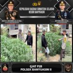 Pekarangan Produktif Untuk Penopang Ketahanan Pangan, oleh Aipda Andrianto, Ajak Warga Desa Muara Sungsang Kec. Banyuasin II Dukung P2B