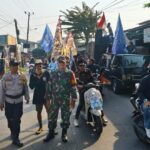 Danramil-Kapolsek Pebayuran Kawal Kampanye Cakades Bantarjaya, 500 Pendukung Tetap Kondusif