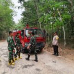 Polsek Muara Kuang Bersama BKO TNI AD Laksanakan Patroli Antisipasi Karhutla