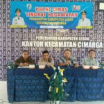 Kapolsek Cimarga Polres Lebak Giat Rapat Dinas Tingkat Kecamatan Cimarga