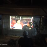 Polsek Panggarangan Hadiri Nobar Piala Asia Indonesia vs Malaysia, Jaga Suasana Tetap Kondusif