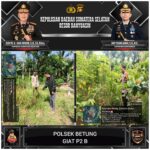 “Bhabinkamtibmas Polsek Betung Desa Lubuk Karet Brigpol David Carnando, Dorong Masyarakat Manfaatkan Pekarangan Untuk Dukung Swasembada Pangan”.
