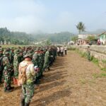 Hari Ke-7 TMMD ke-130 Kodim 0603/Lebak, TNI-Polri Konsolidasikan Pembagian Titik Pekerjaan di Citorek Barat