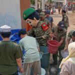 Tak Sekadar Seremonial, Kodim 0509 Bekasi Gelar Aksi Bersih Lingkungan dan Salurkan Air Bersih