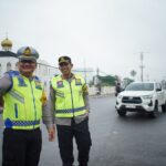 Kapolres OKI Pantau Arus Lalu Lintas di Simpang Dayat