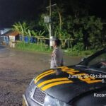 Anggota Polsek Lebakgedong Polres Lebak, Patroli Malam Hari Guna Mencegah Gangguan Kamtibmas