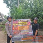 Bhabinkamtibmas Polsek Makarti Jaya Sosialisasikan Pencegahan Karhutla di Saleh Makmur
